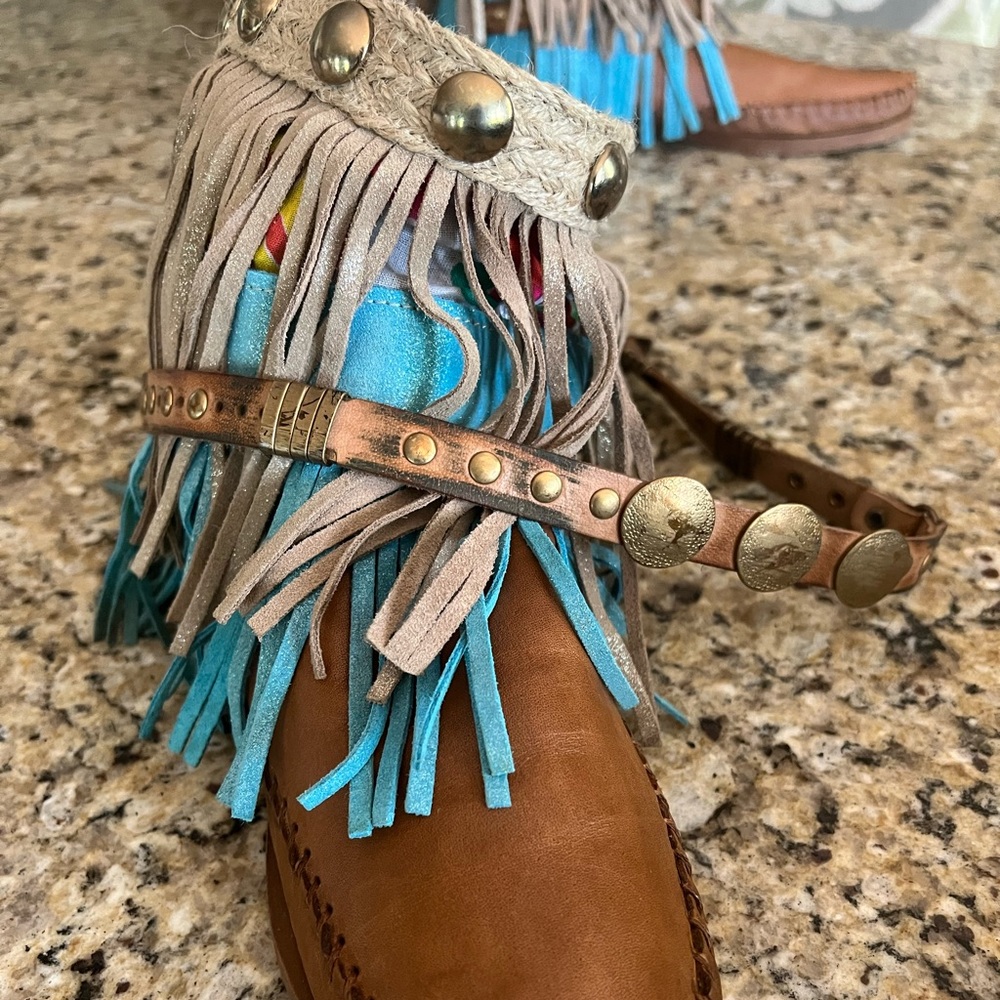 Leather Boot Karma of Charm/Free People.  Like New. Worn once. no box